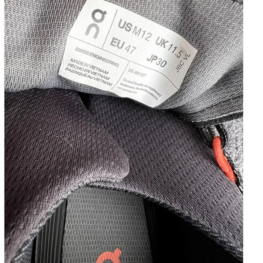 On Cloud Nova Running Black Flame 26.98127, Men's size M12
